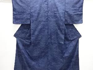 アンティーク　茶屋辻模様織り出し十日町紬着物